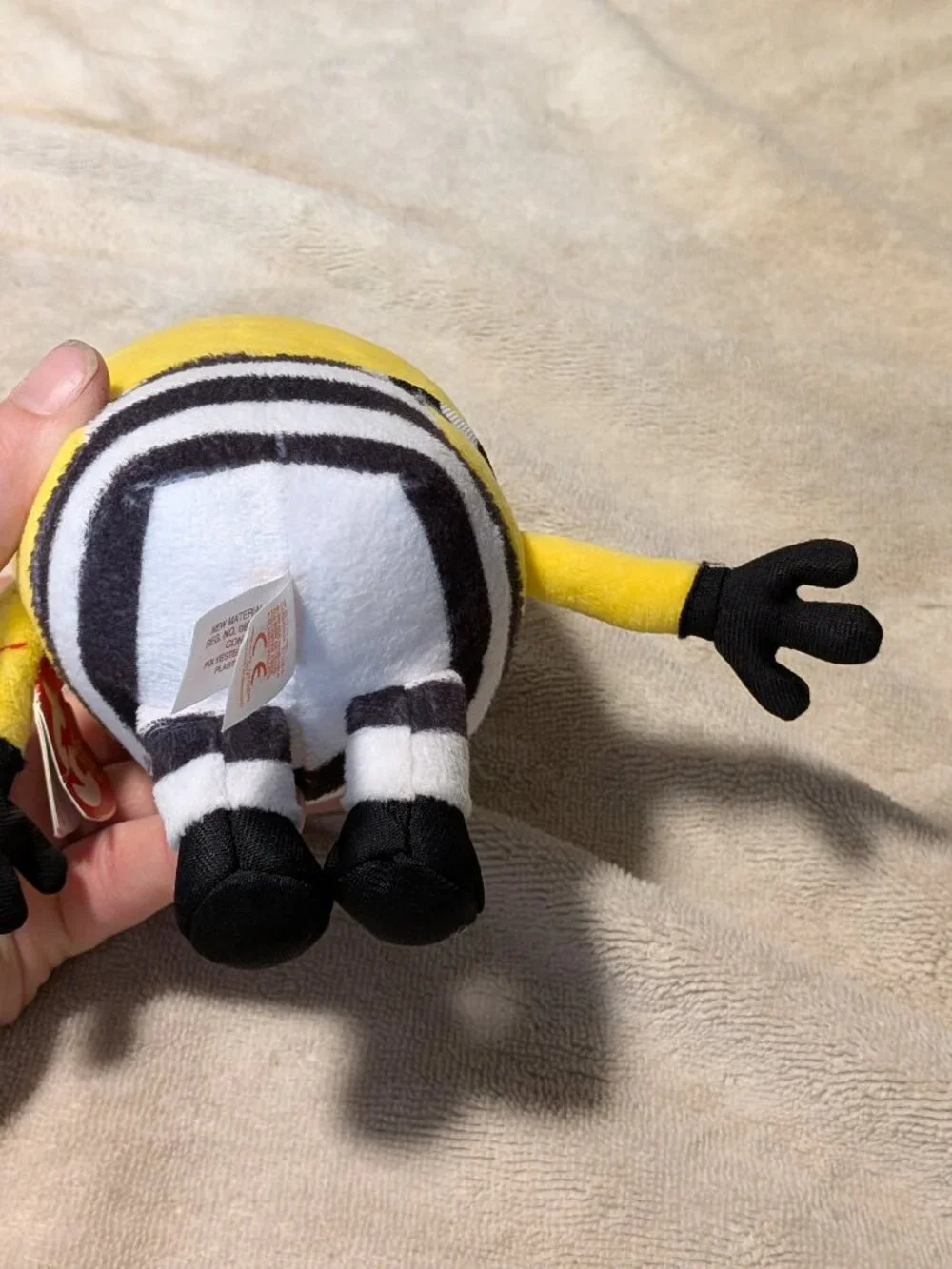 TY Beanie Babies Despicable Me Minion Jail Time Prison Plush w/ Tag Universal
